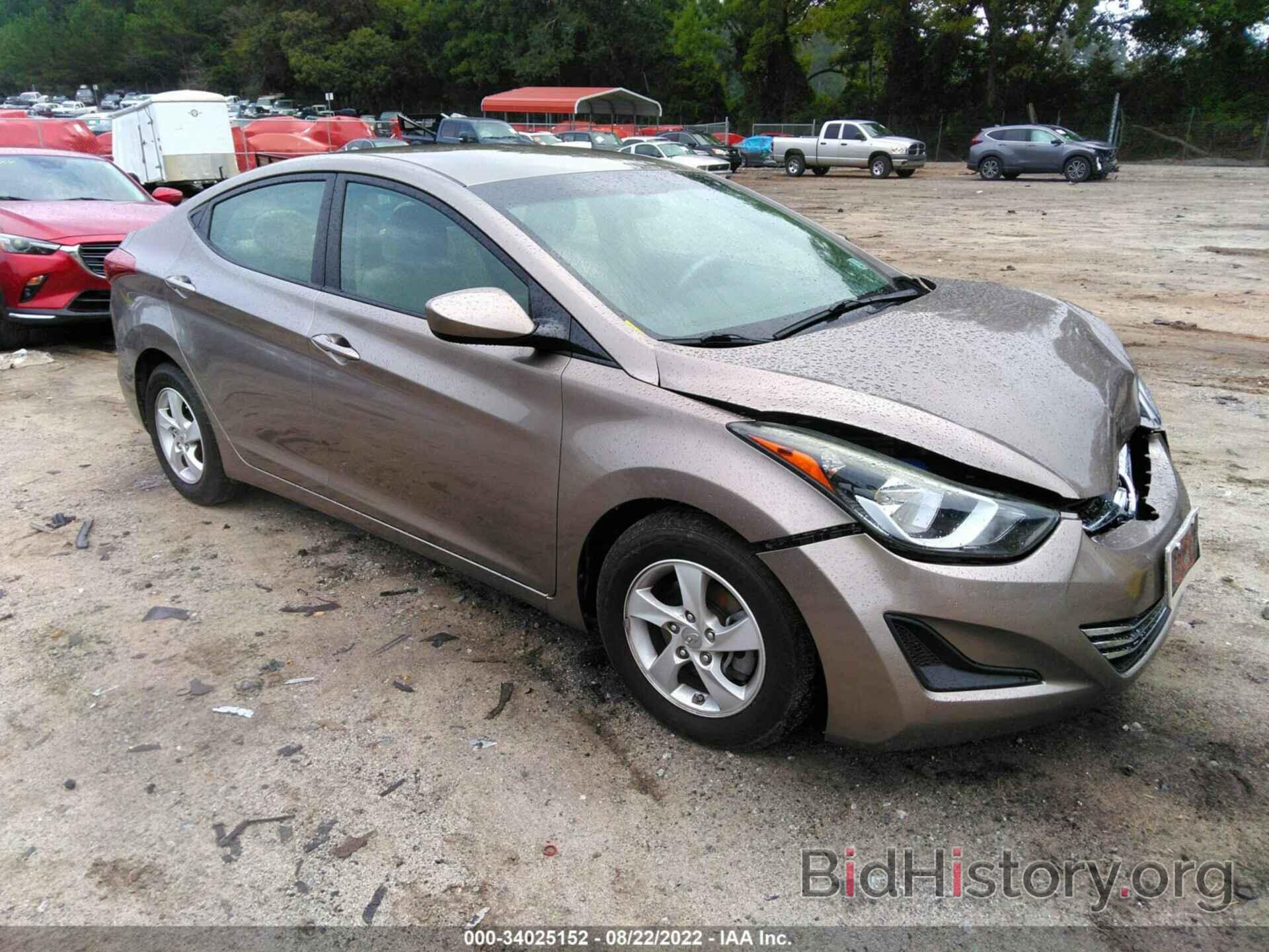 Photo 5NPDH4AE2FH634515 - HYUNDAI ELANTRA 2015