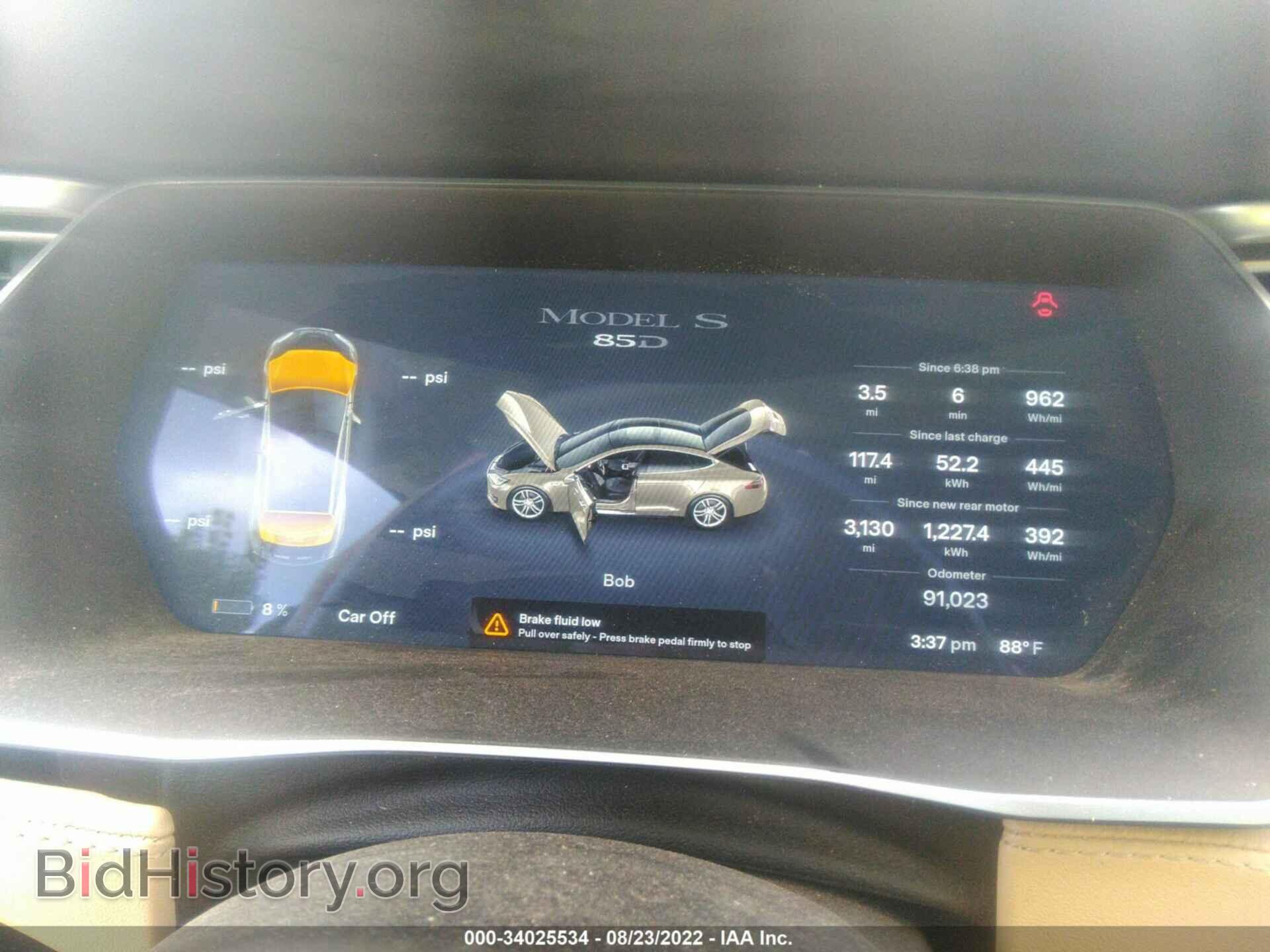 2015 TESLA MODEL S - VIN: 5YJSA1E2XFF108559 - Фото 7