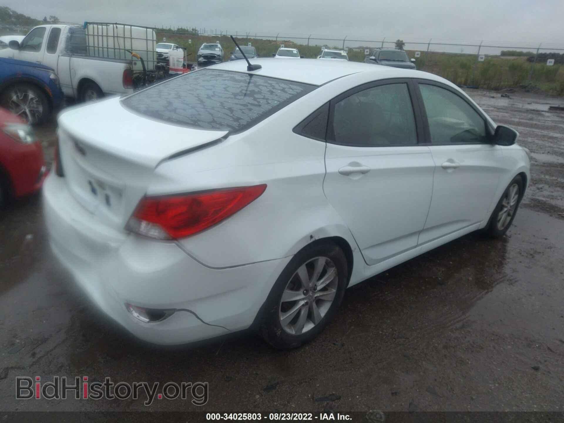 2013 HYUNDAI ACCENT - VIN: KMHCU4AE8DU352966 - Фото 4