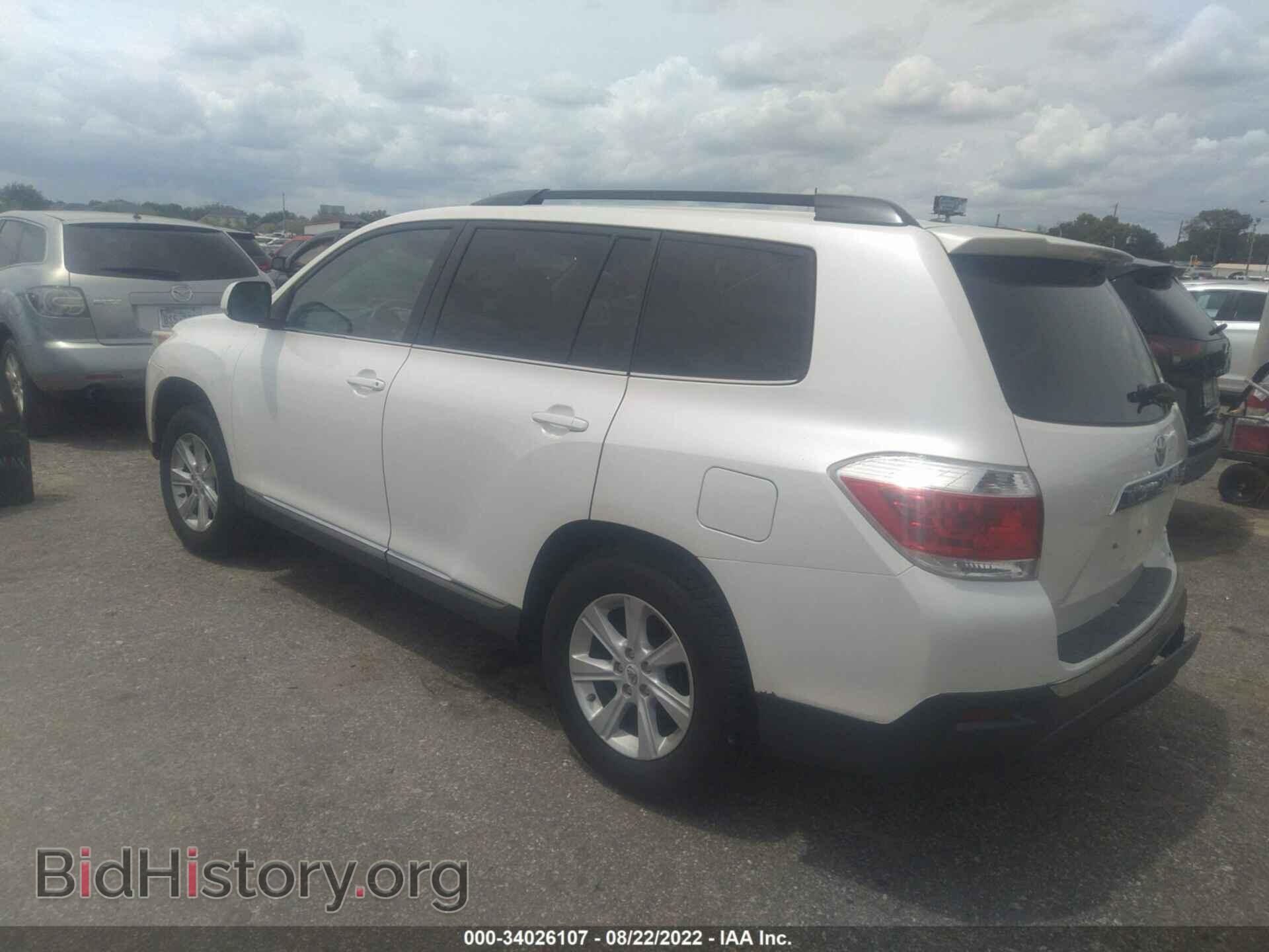 2012 TOYOTA HIGHLANDER - VIN: 5TDBK3EH1CS102931 - Фото 3