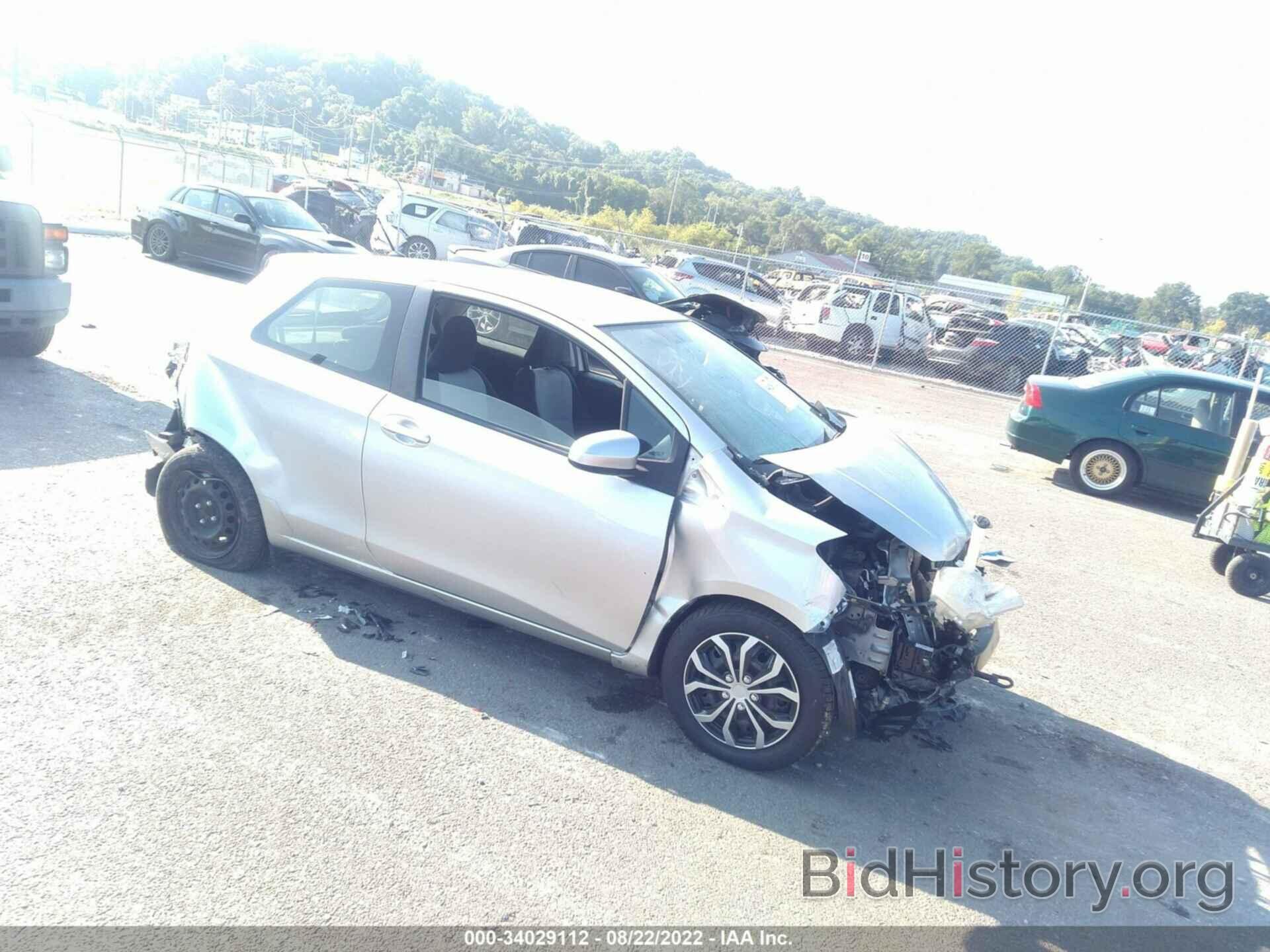 Photo JTDJTUD32CD520365 - TOYOTA YARIS 2012