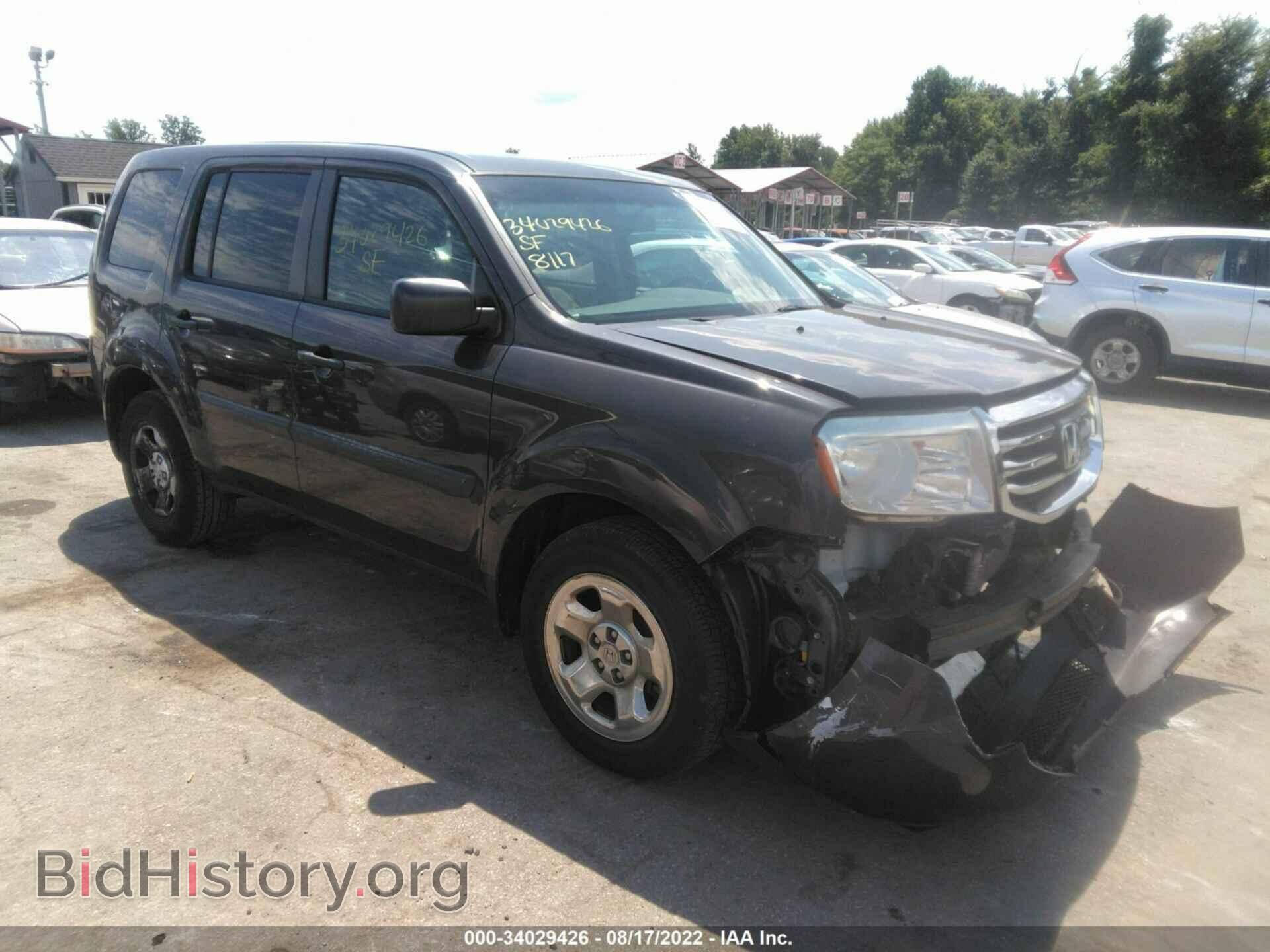 Фотография 5FNYF4H27CB082572 - HONDA PILOT 2012