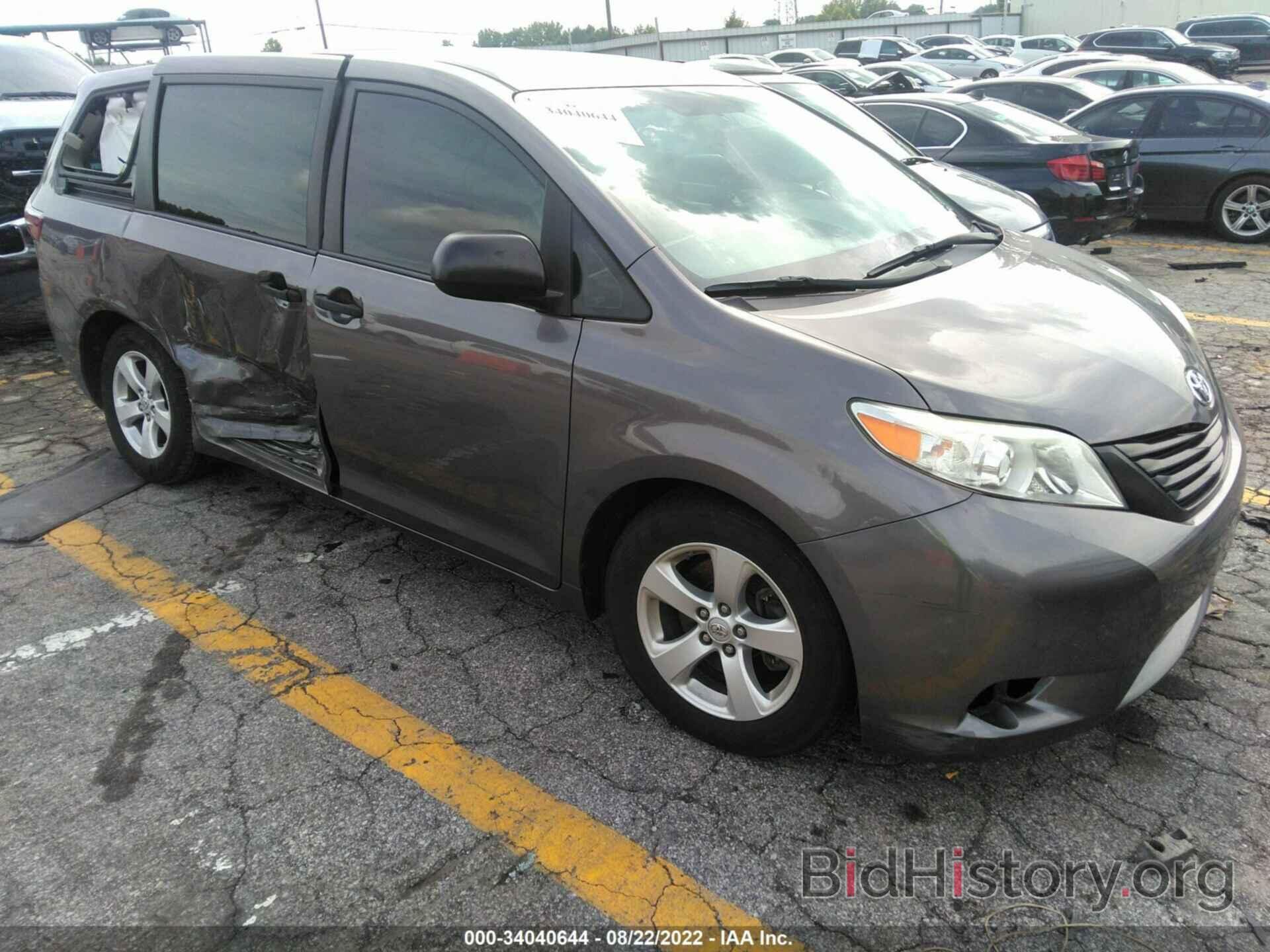 Photo 5TDZK3DC9GS750186 - TOYOTA SIENNA 2016