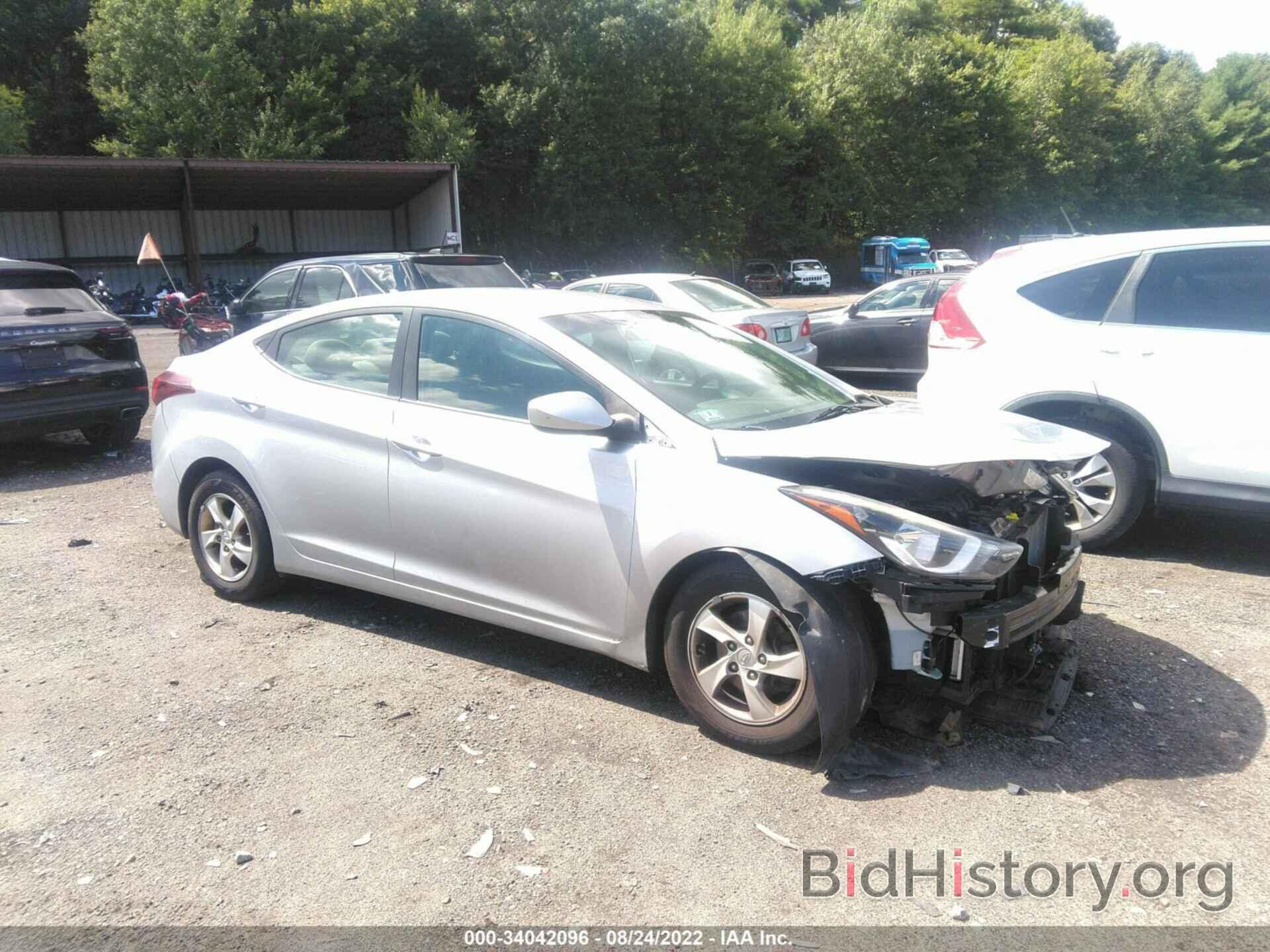 Photo 5NPDH4AE8EH520159 - HYUNDAI ELANTRA 2014