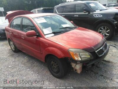2011 Kia RIO LX, красный — VIN KNADH4A32B6869884, IAAI