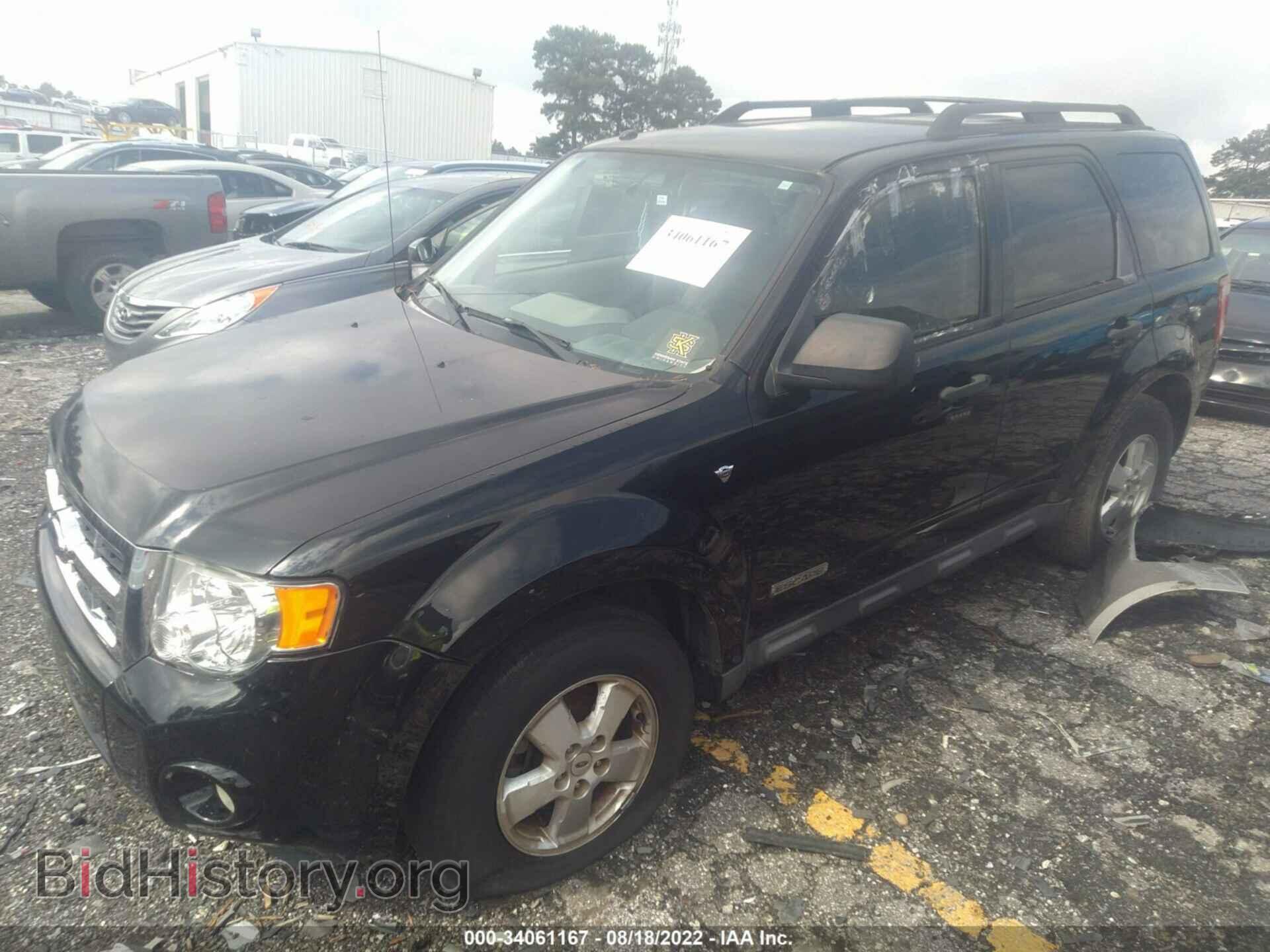 2008 FORD ESCAPE - VIN: 1FMCU03118KC82845 - Фото 2