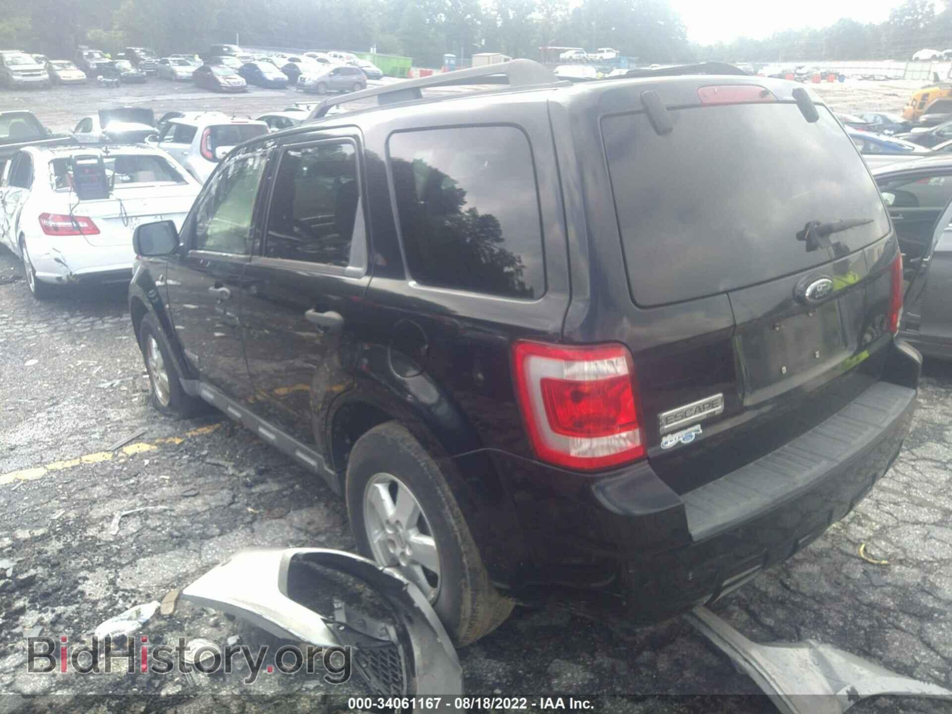 2008 FORD ESCAPE - VIN: 1FMCU03118KC82845 - Фото 3