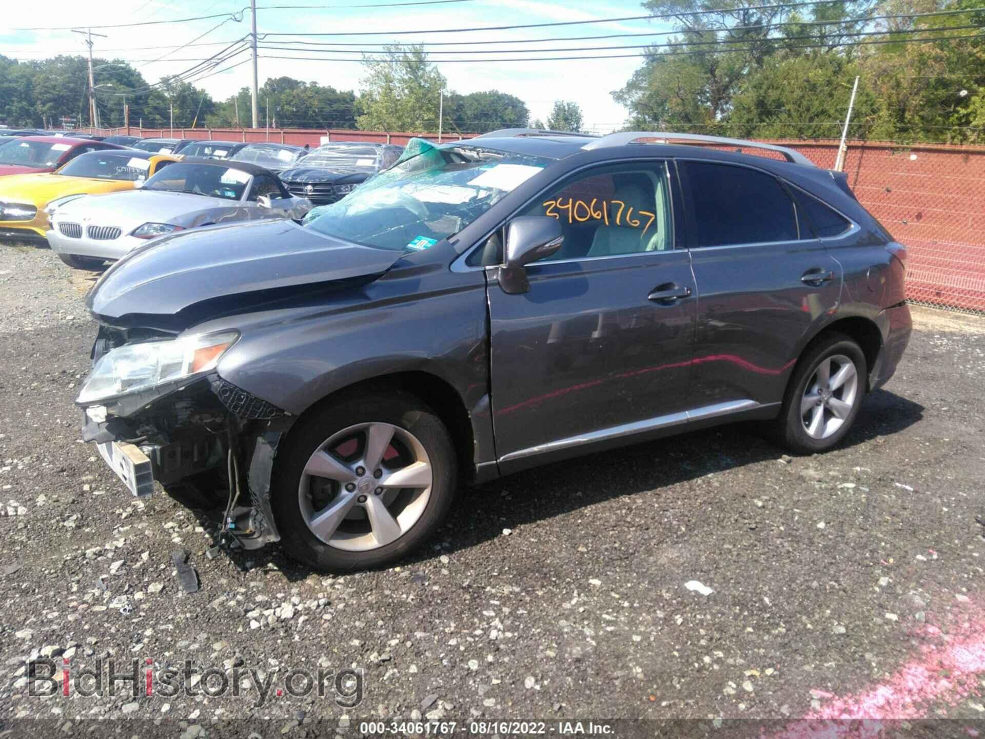 2012 LEXUS RX 350 - VIN: 2T2BK1BA2CC131936 - Фото 2
