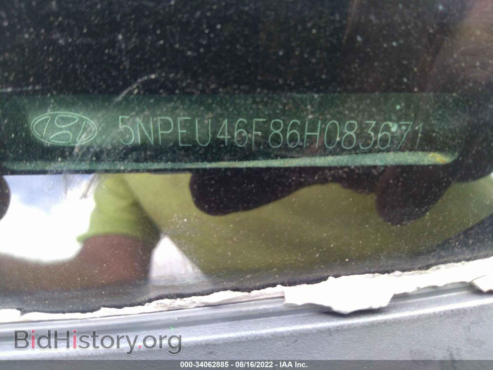 2006 HYUNDAI SONATA - VIN: 5NPEU46F86H083671 - Фото 9