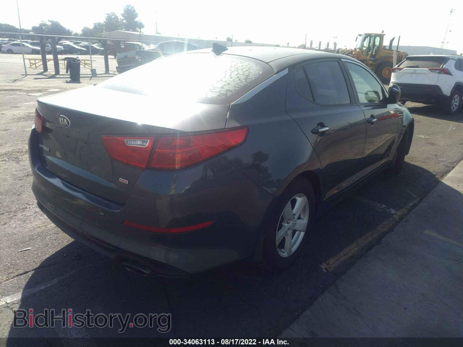 2015 KIA OPTIMA - VIN: KNAGM4A75F5589948 - Photo 4