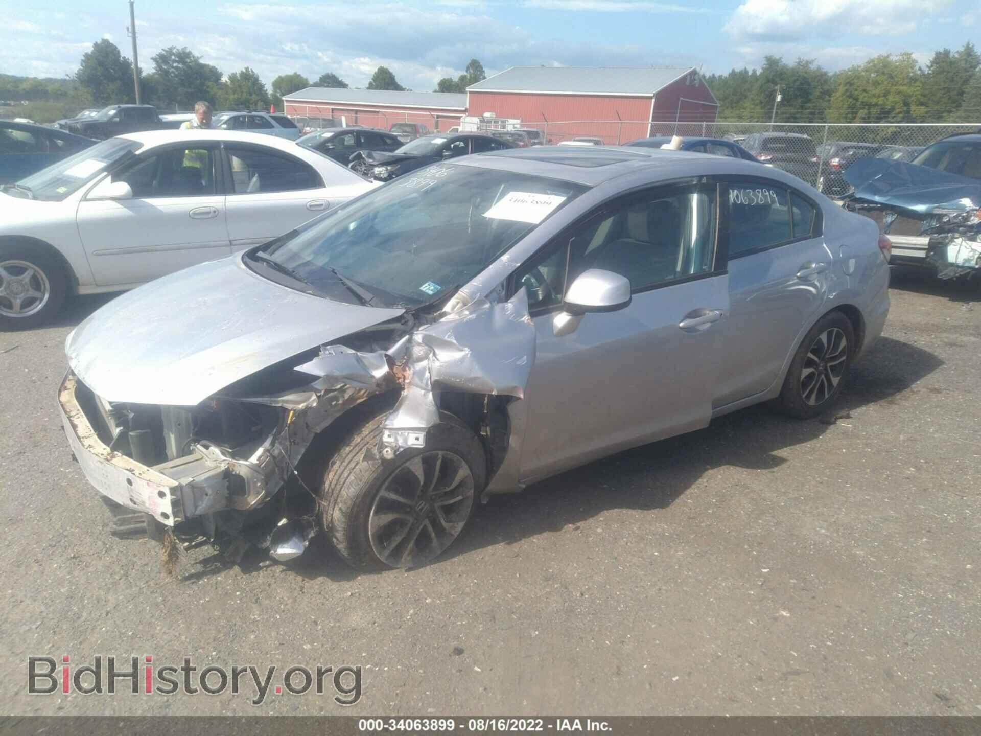 2013 HONDA CIVIC SDN - VIN: 19XFB2F8XDE073015 - Фото 2