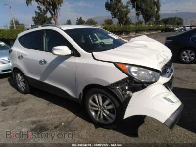 2013 Hyundai TUCSON Limited, белый — VIN KM8JU3AC2DU693635, IAAI