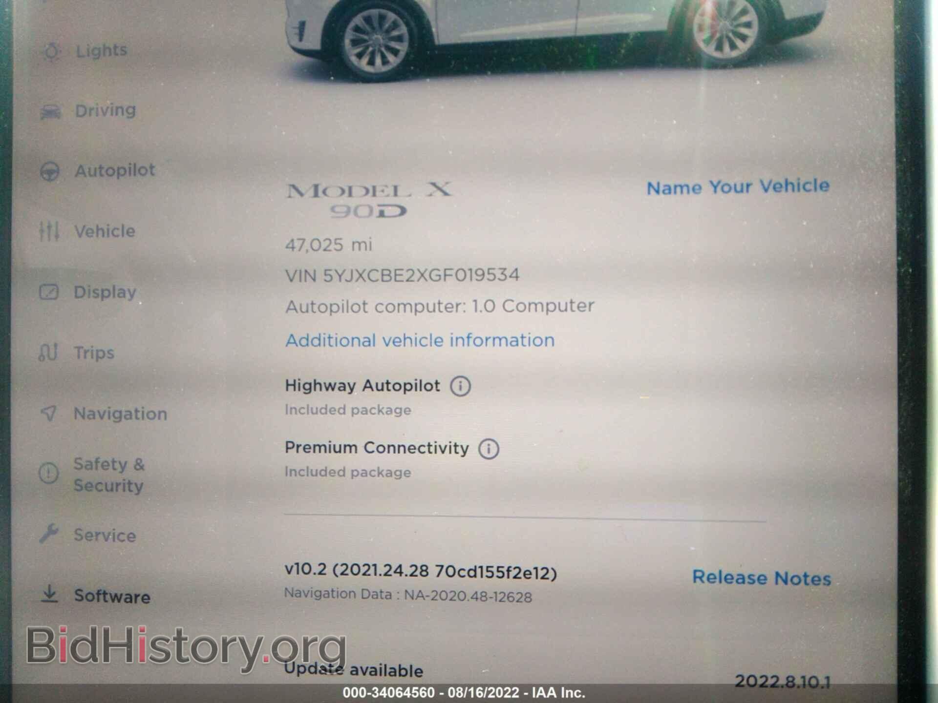 2016 TESLA MODEL X - VIN: 5YJXCBE2XGF019534 - Photo 7