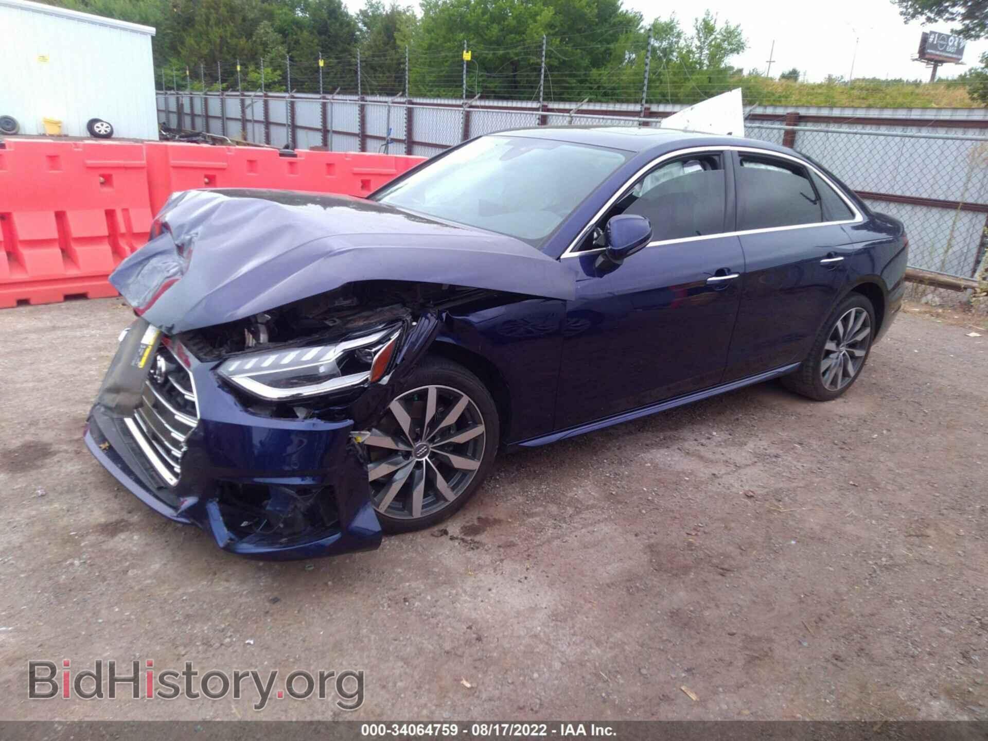 2020 AUDI A4 - VIN: WAUHMAF40LA073842 - Фото 2