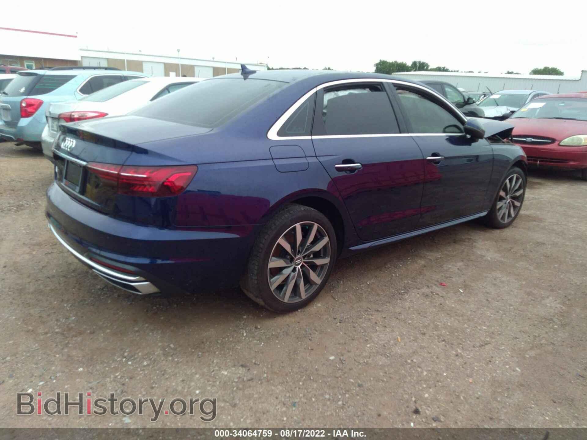 2020 AUDI A4 - VIN: WAUHMAF40LA073842 - Фото 4