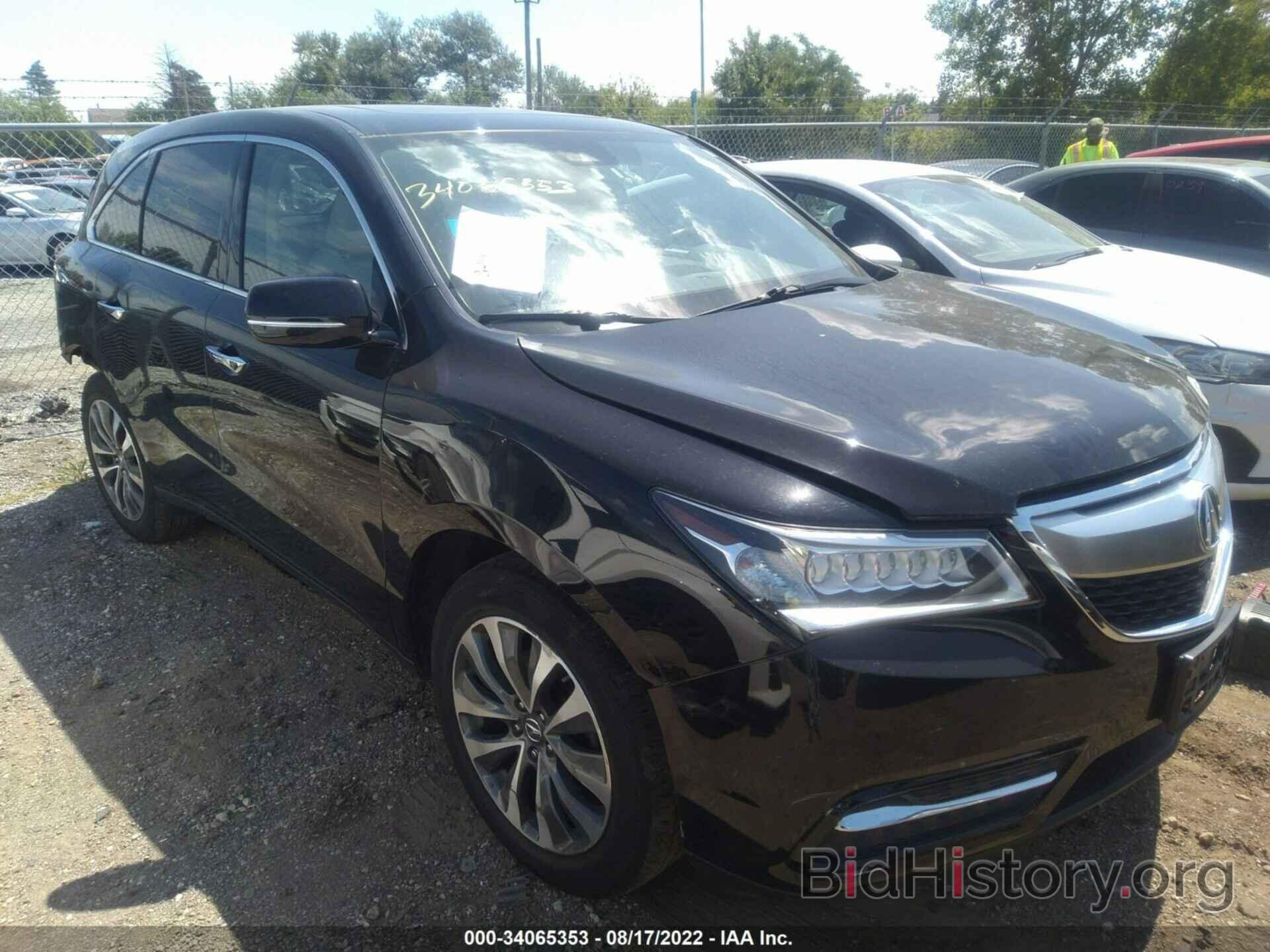 Фотография 5FRYD4H4XGB051490 - ACURA MDX 2016