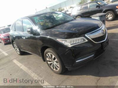 2014 Acura MDX Tech PKG, черный — VIN 5FRYD4H47EB014748, IAAI