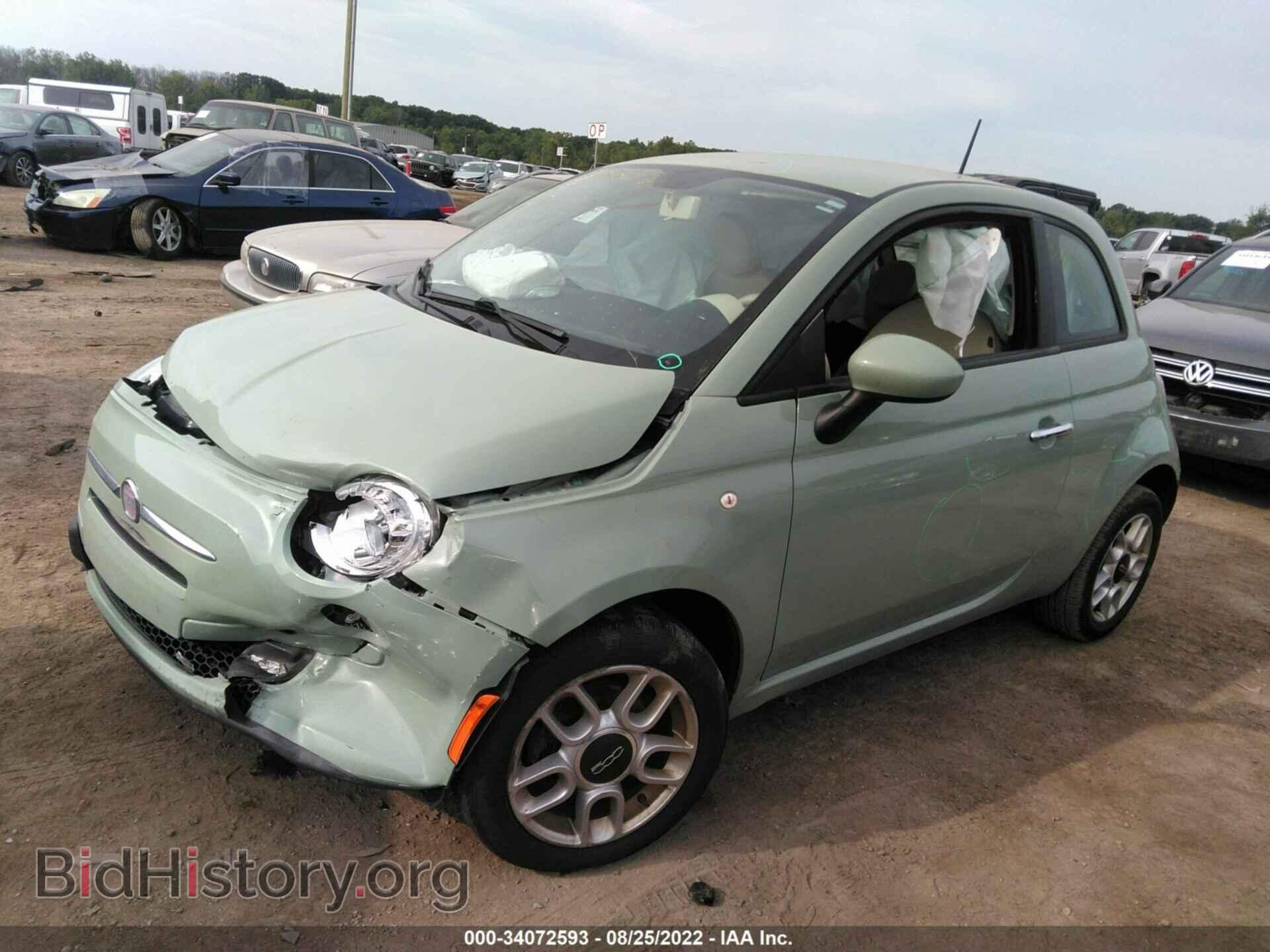 2012 FIAT 500 - VIN: 3C3CFFARXCT349030 - Фото 2