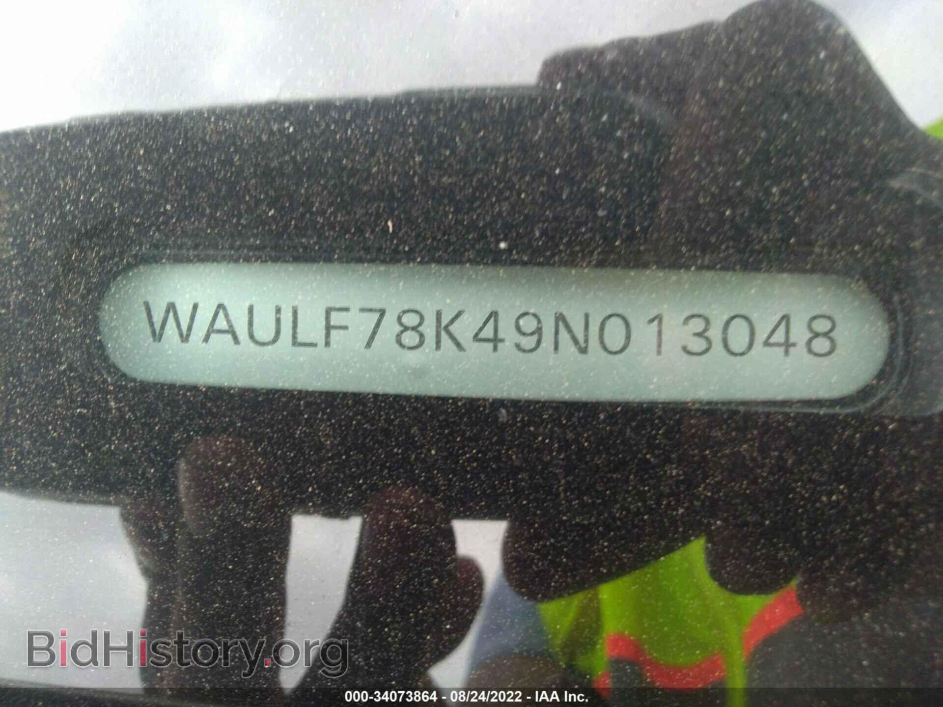 2009 AUDI A4 - VIN: WAULF78K49N013048 - Фото 9