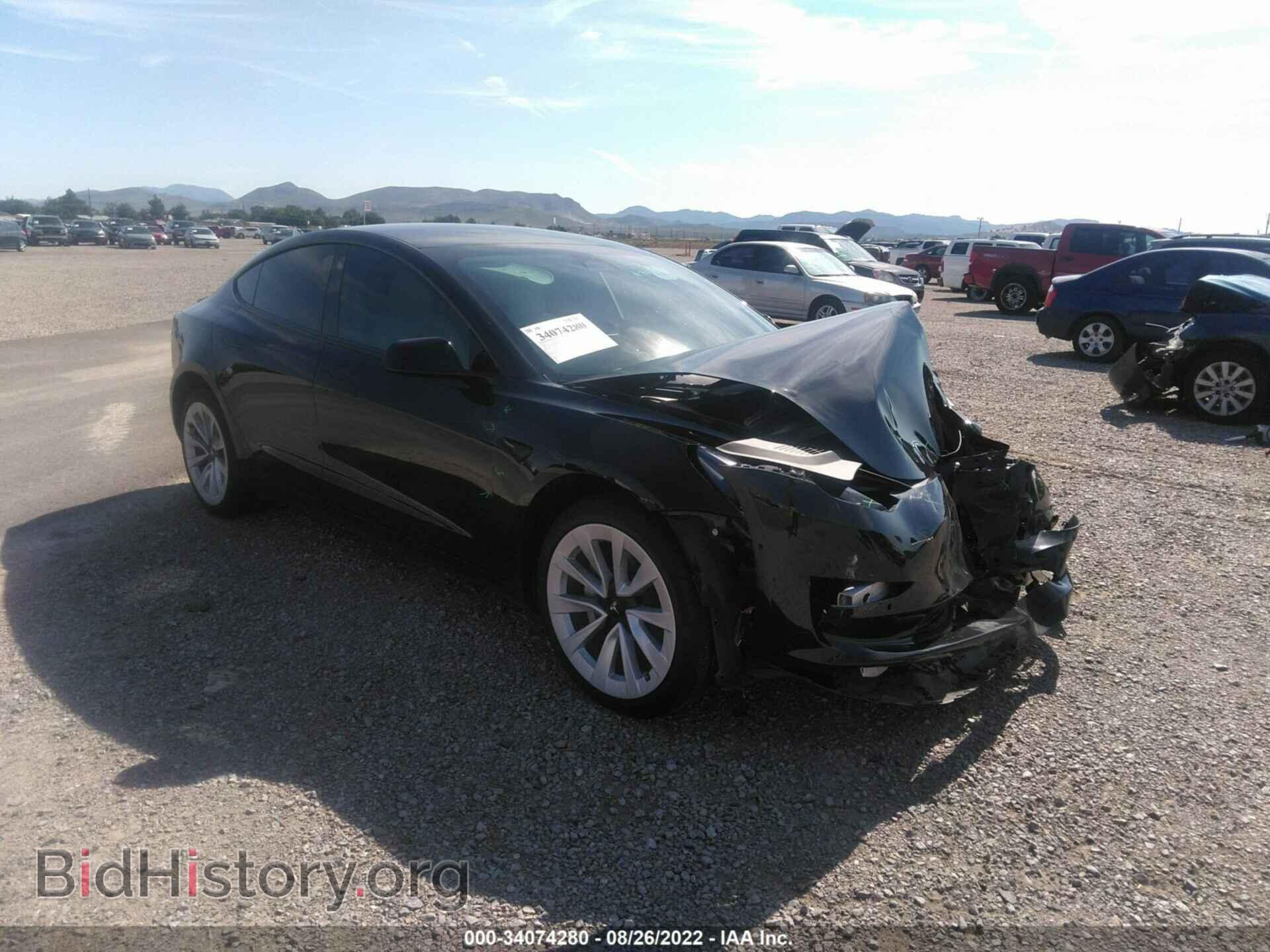 Photo 5YJ3E1EB0NF230046 - TESLA MODEL 3 2022