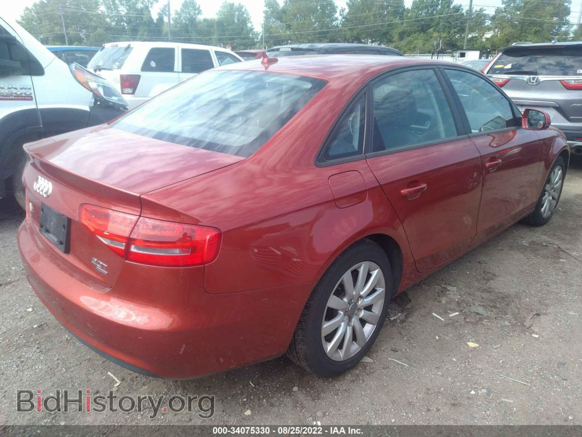 2013 AUDI A4 - VIN: WAUBFAFLXDN041594 - Фото 4