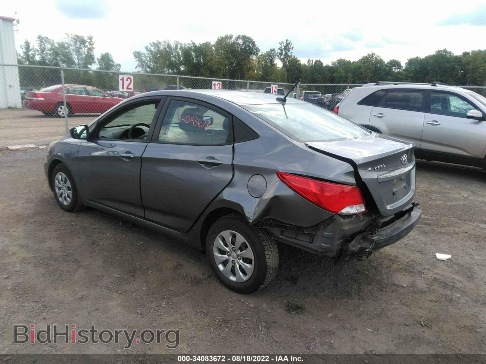 2016 HYUNDAI ACCENT - VIN: KMHCT4AE0GU051082 - Фото 3