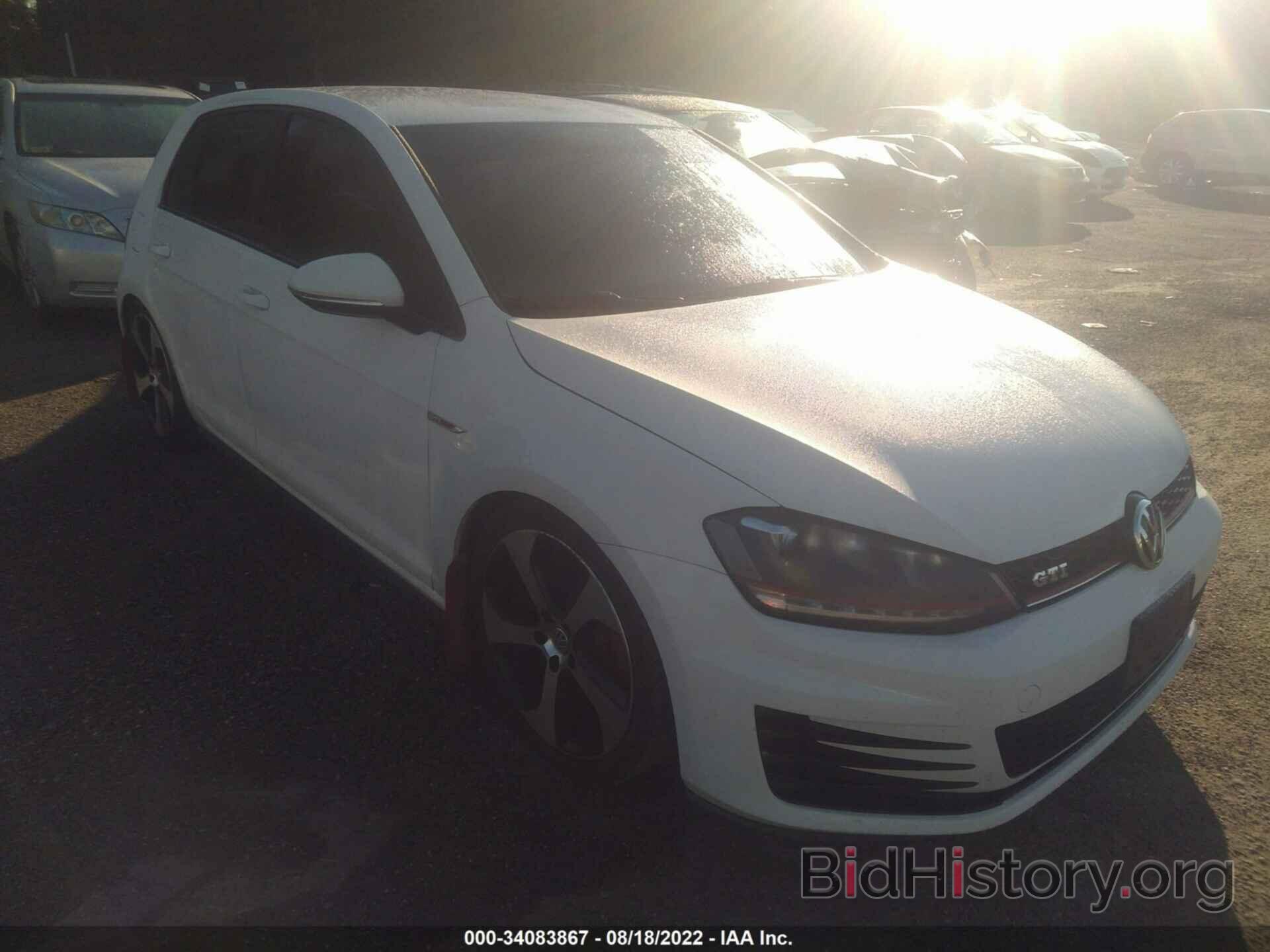 Photo 3VW5T7AU6GM008325 - VOLKSWAGEN GOLF GTI 2016