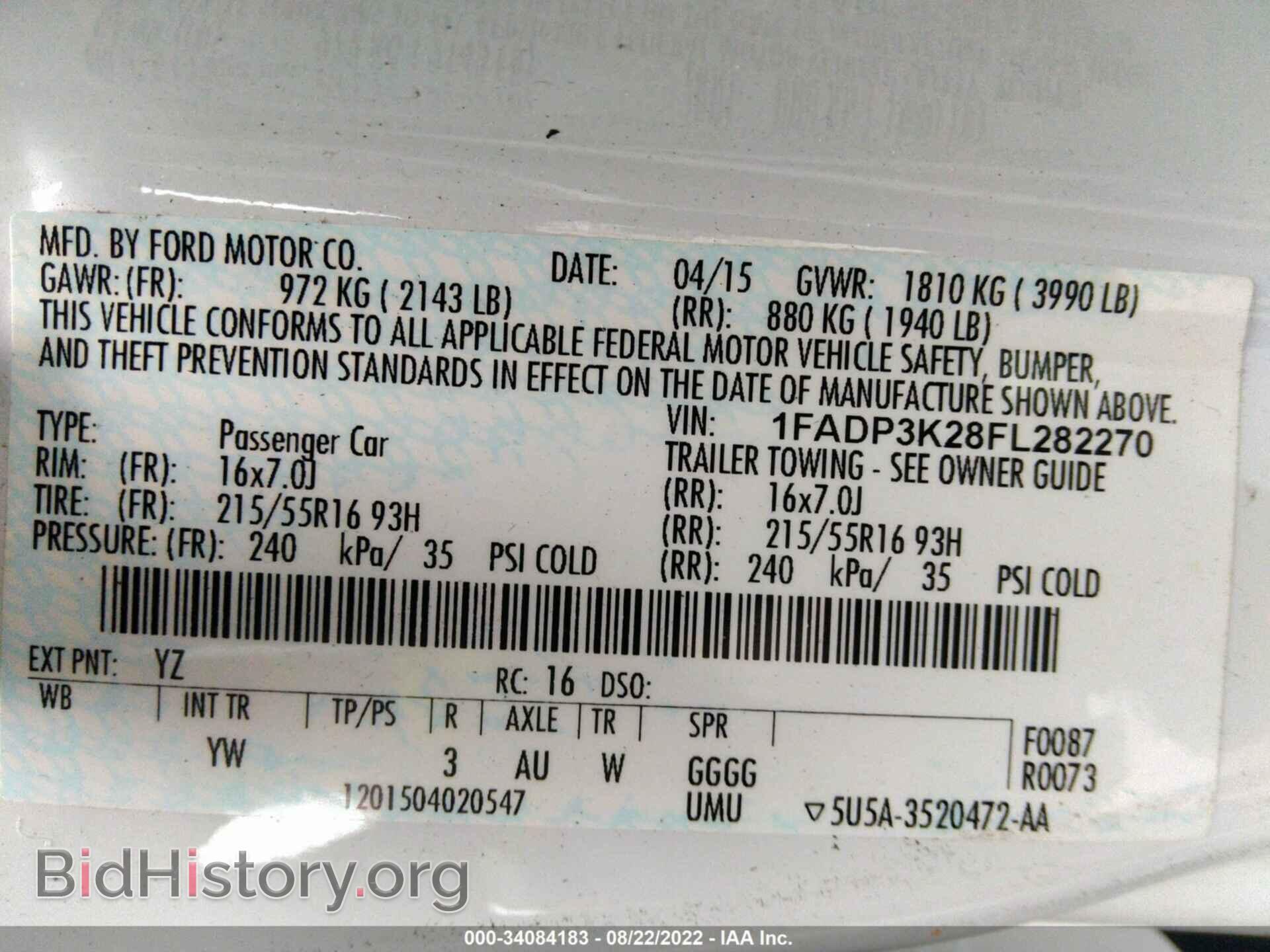 2015 FORD FOCUS - VIN: 1FADP3K28FL282270 - Photo 9
