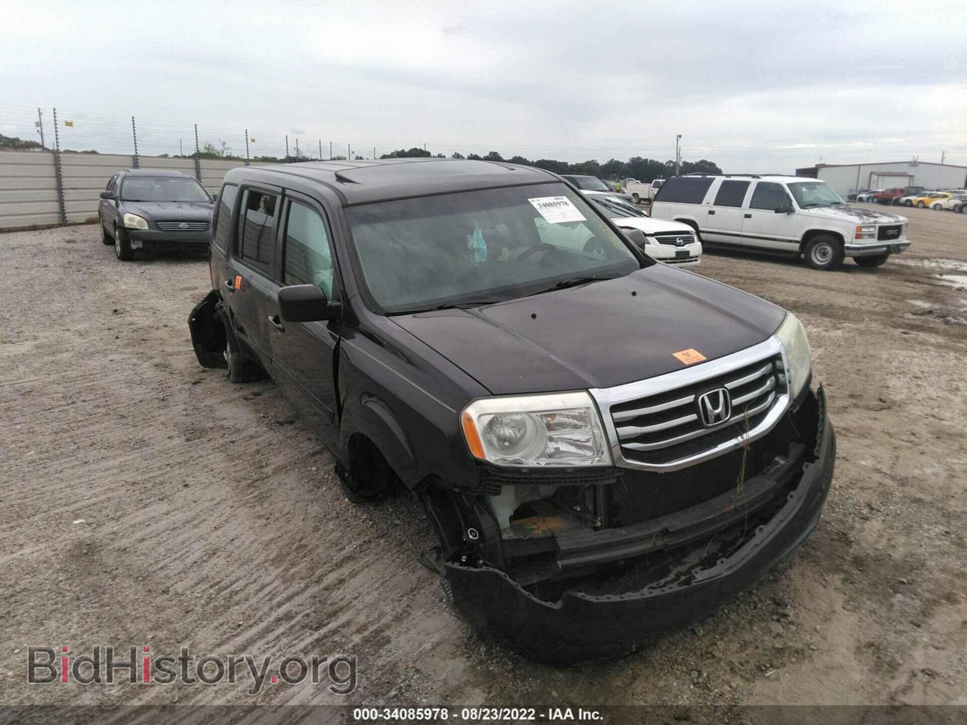 Фотография 5FNYF3H6XCB001934 - HONDA PILOT 2012