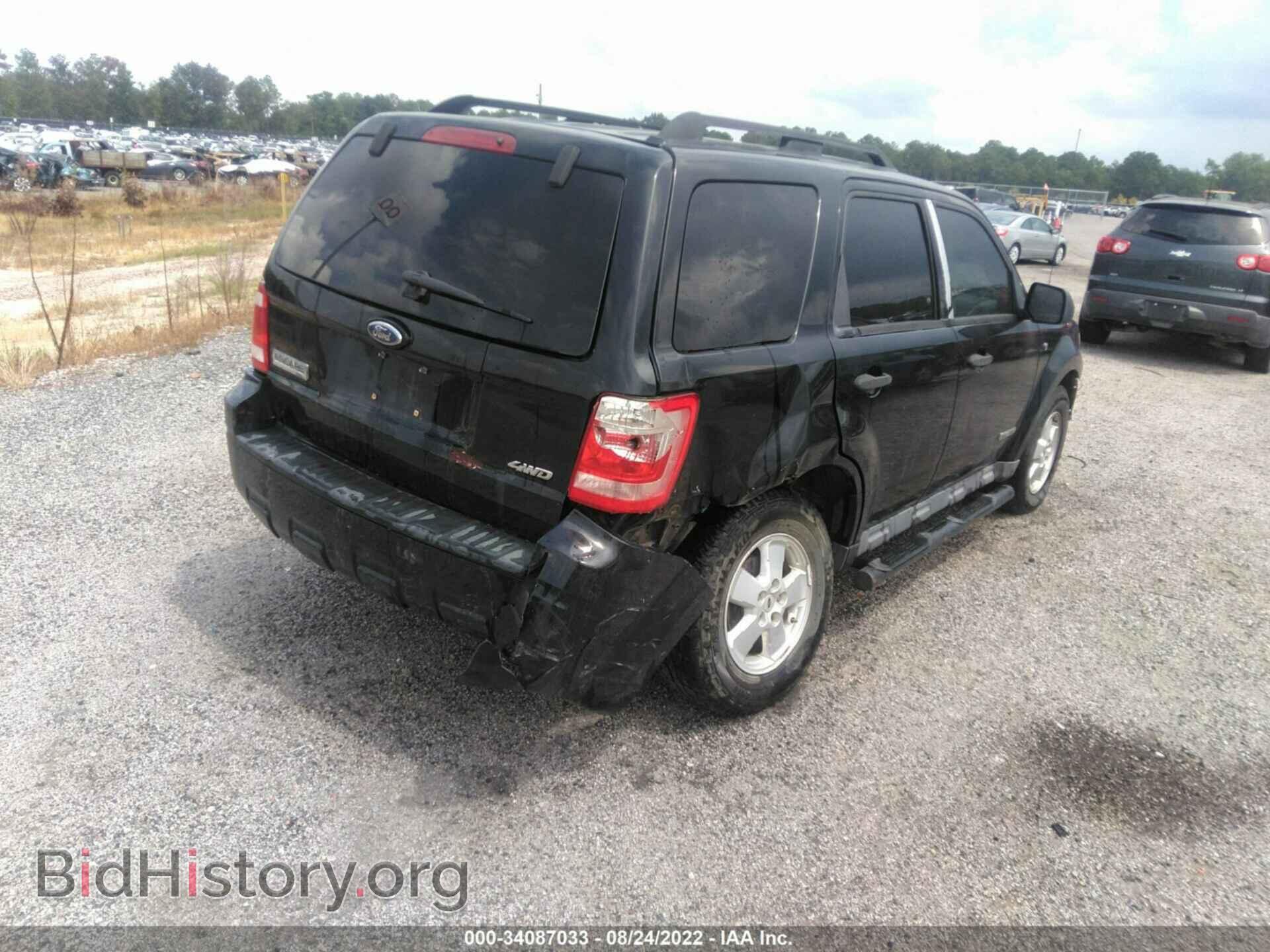 2008 FORD ESCAPE - VIN: 1FMCU93128KA06517 - Фото 4