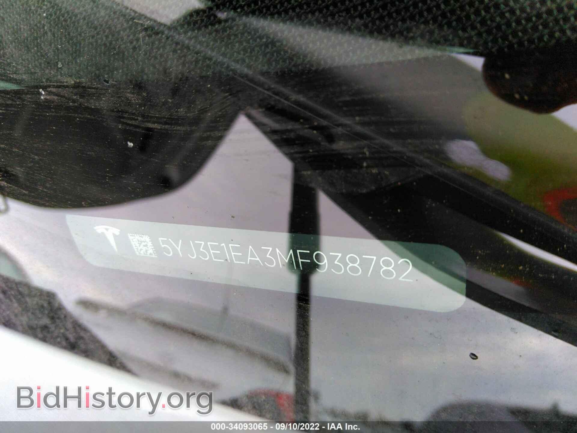 2021 TESLA MODEL 3 - VIN: 5YJ3E1EA3MF938782 - Фото 9