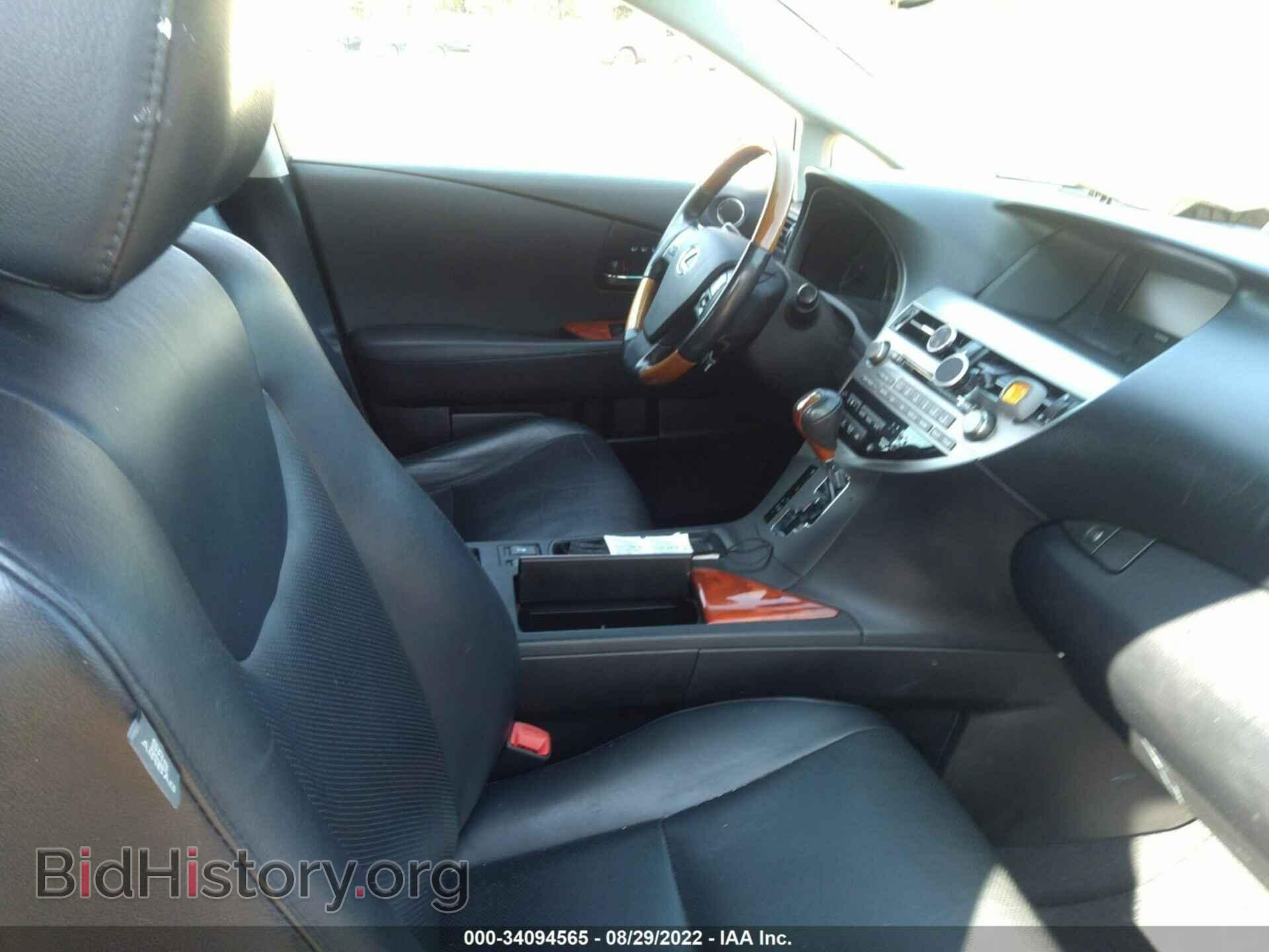 2010 LEXUS RX 350 - VIN: 2T2BK1BA8AC004637 - Фото 5
