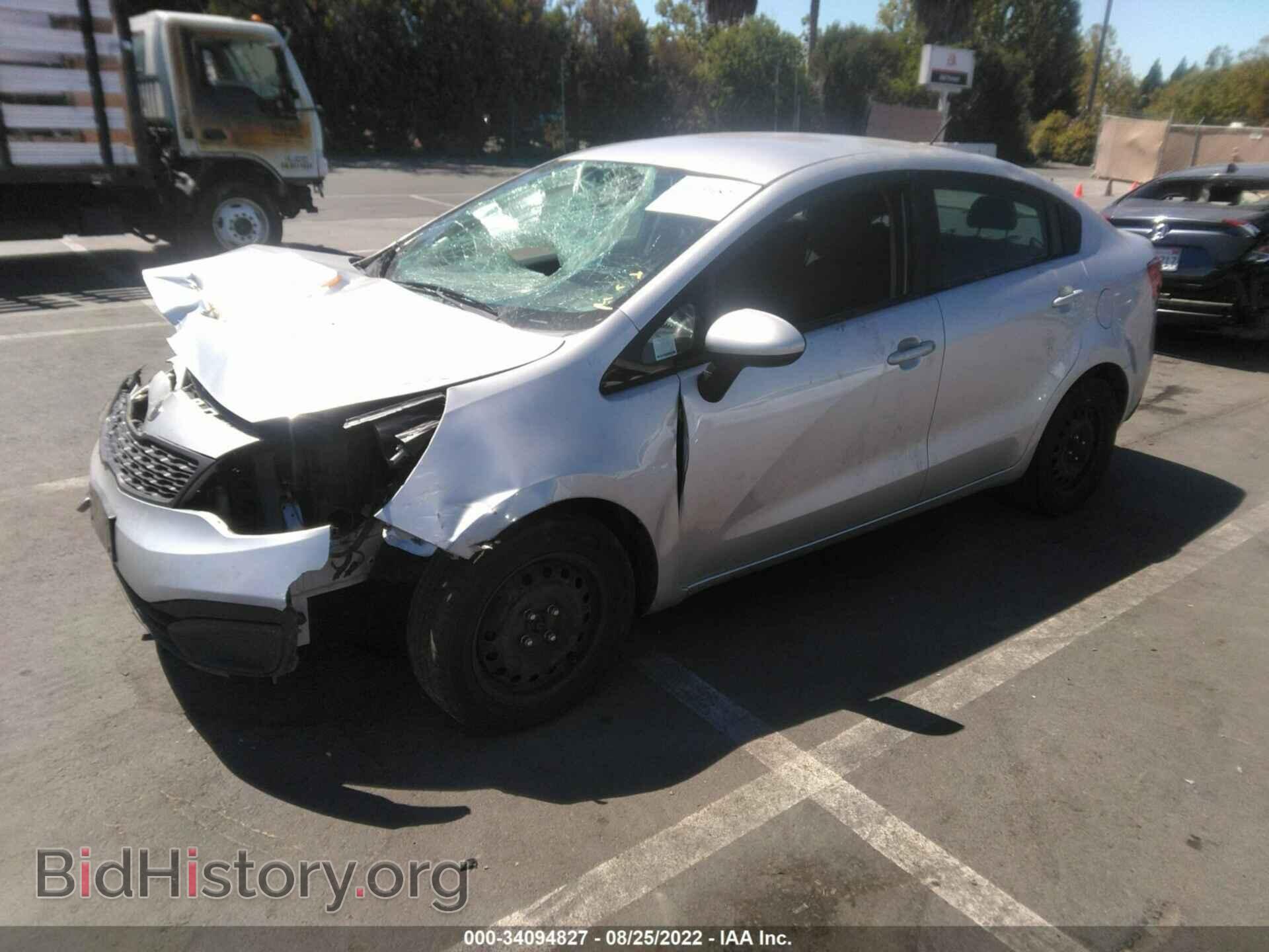 2012 KIA RIO - VIN: KNADM4A37C6071247 - Фото 2