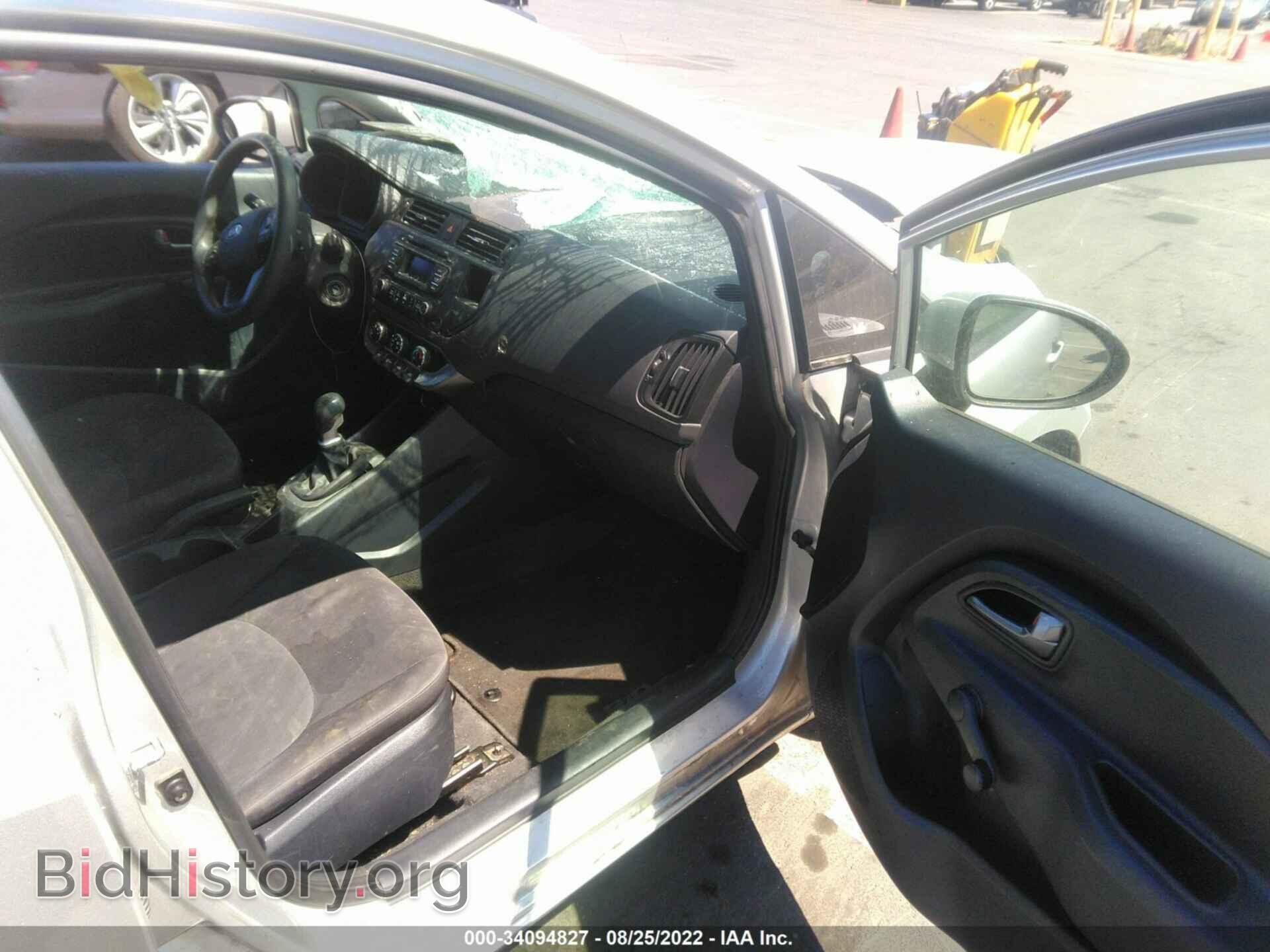 2012 KIA RIO - VIN: KNADM4A37C6071247 - Фото 5