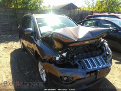 2014 Jeep COMPASS Latitude, серый — VIN 1C4NJDEB7ED904707, IAAI