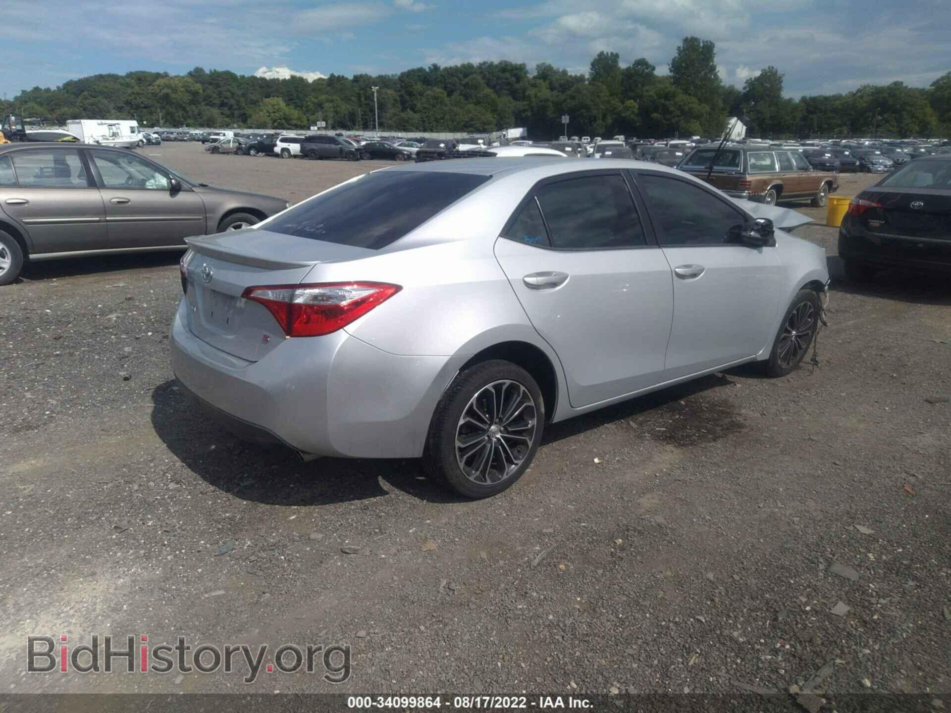 2014 TOYOTA COROLLA - VIN: 2T1BURHEXEC227386 - Фото 4