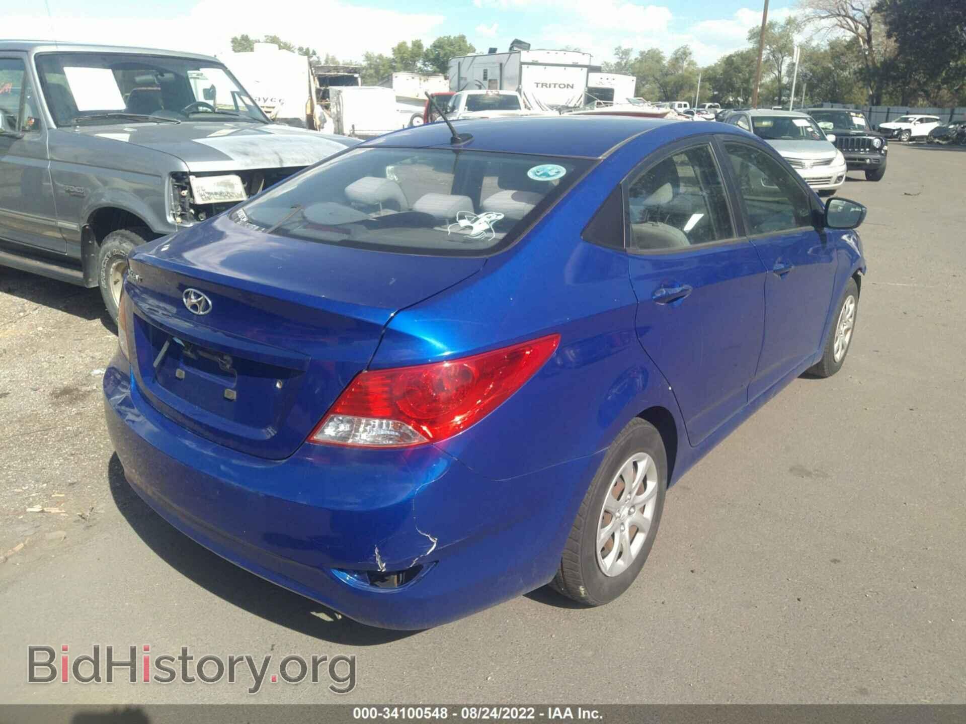 2013 HYUNDAI ACCENT - VIN: KMHCT4AE3DU543925 - Фото 4