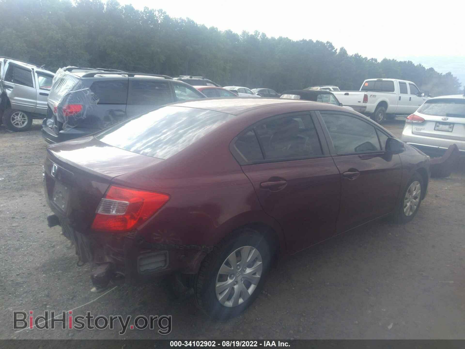 2012 HONDA CIVIC SDN - VIN: 2HGFB2F57CH578150 - Фото 4