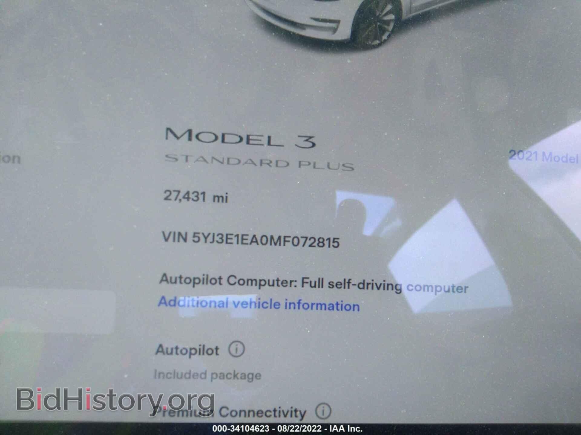 2021 TESLA MODEL 3 - VIN: 5YJ3E1EA0MF072815 - Photo 7