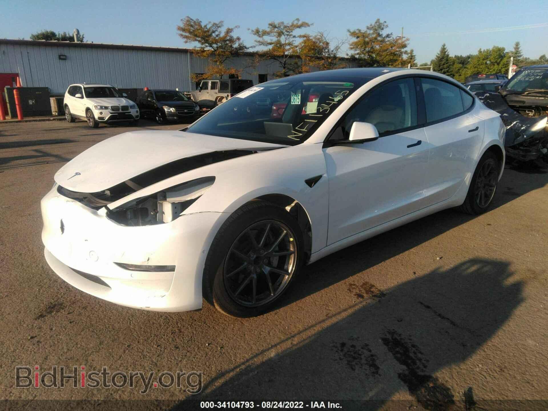2022 TESLA MODEL 3 - VIN: 5YJ3E1EA6NF113465 - Фото 2