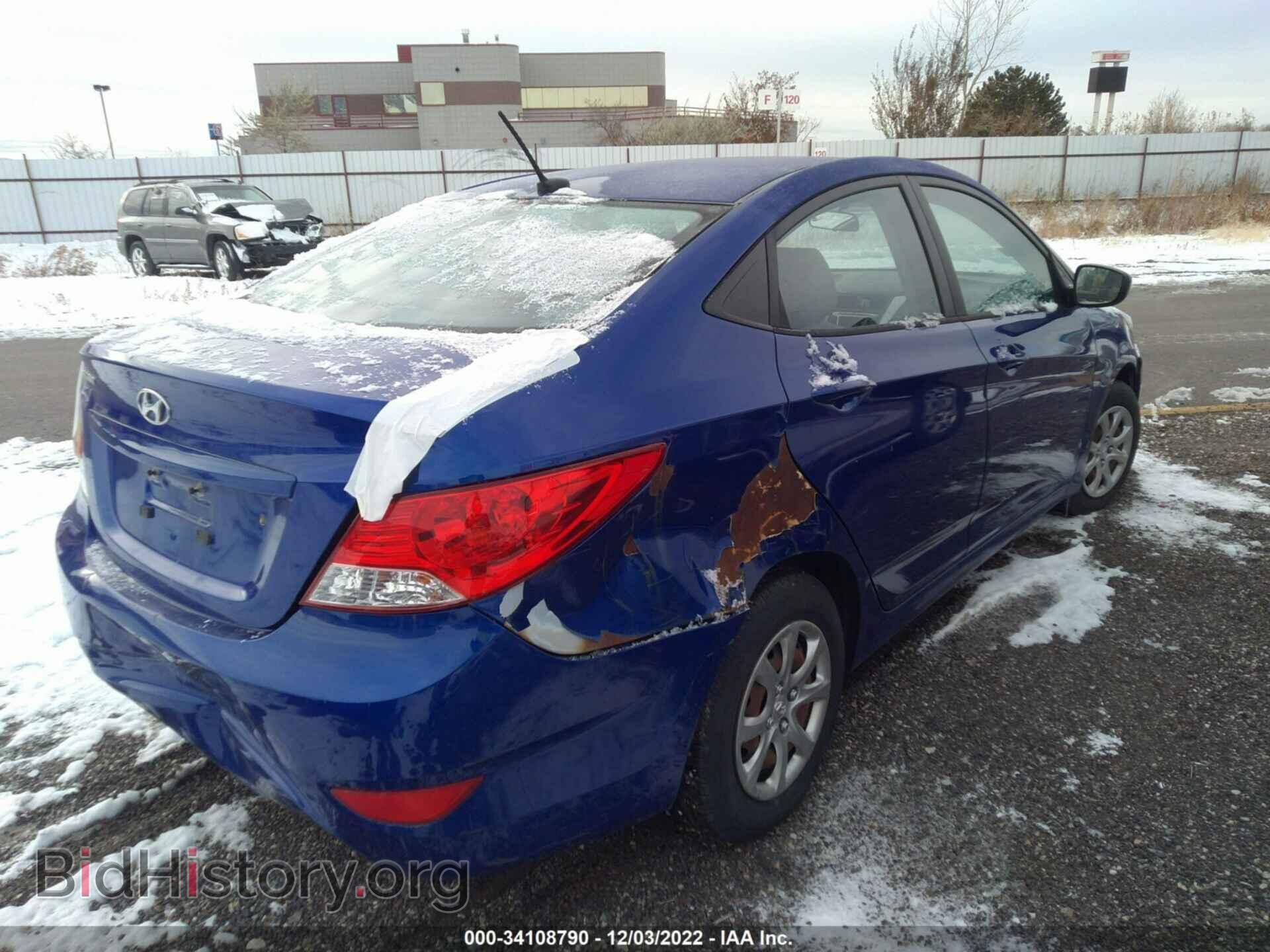 2014 HYUNDAI ACCENT - VIN: KMHCT4AE4EU704378 - Фото 4