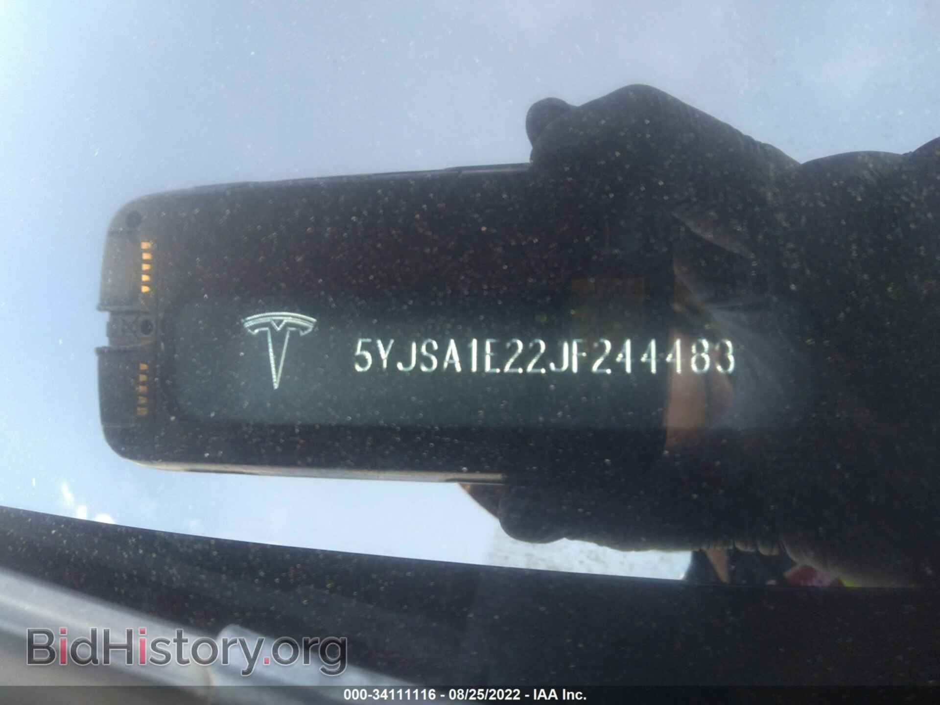 2018 TESLA MODEL S - VIN: 5YJSA1E22JF244483 - Фото 9