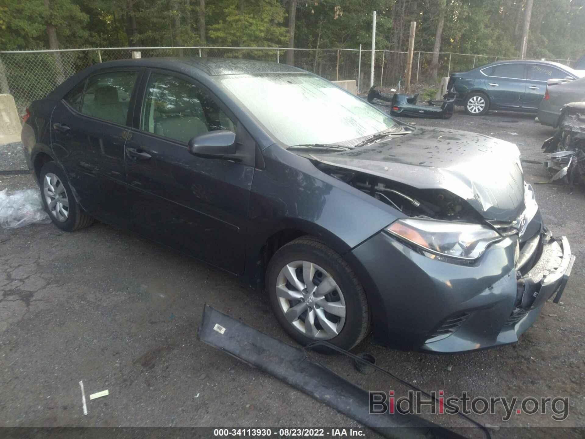 Photo 2T1BURHE8FC391642 - TOYOTA COROLLA 2015