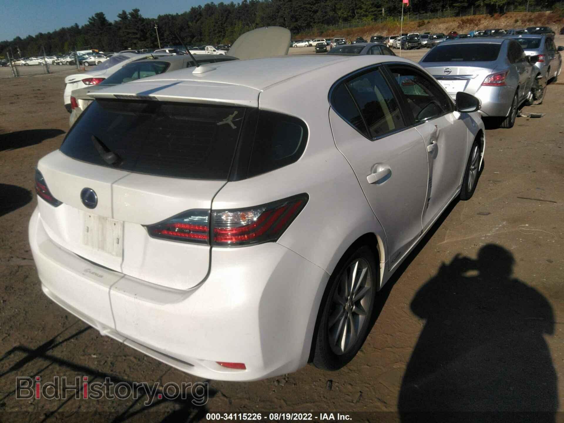2011 LEXUS CT 200H - VIN: JTHKD5BH6B2005433 - Фото 4