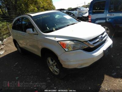 2011 Honda CR-V EX-L, белый — VIN 5J6RE4H77BL095900, IAAI