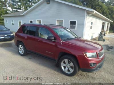 2012 Jeep COMPASS Latitude, красный — VIN 1C4NJDEB6CD540227, IAAI