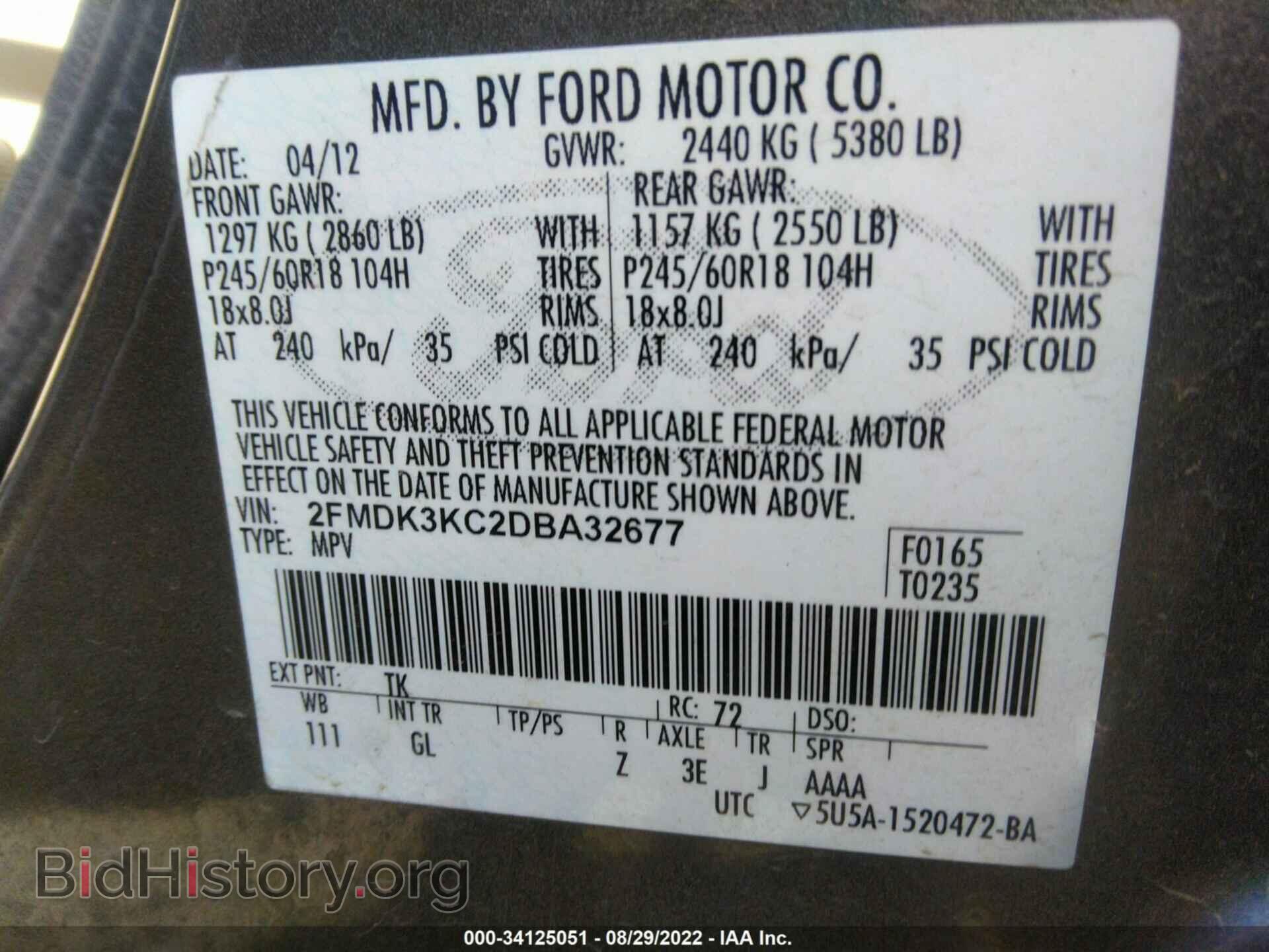 2013 FORD EDGE - VIN: 2FMDK3KC2DBA32677 - Photo 9