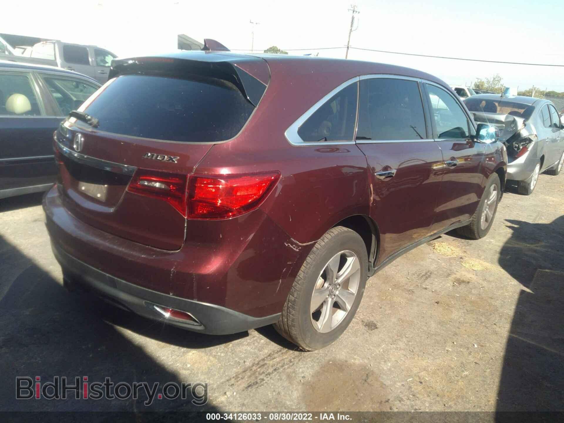 2014 ACURA MDX - VIN: 5FRYD3H29EB005686 - Фото 4