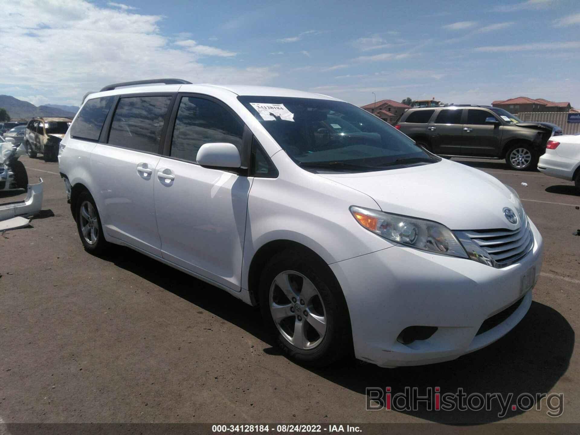 Фотография 5TDKK3DC4FS643529 - TOYOTA SIENNA 2015