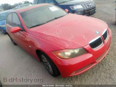 2007 BMW 3 SERIES 328i, red — VIN WBAVC53587FZ75366, IAAI